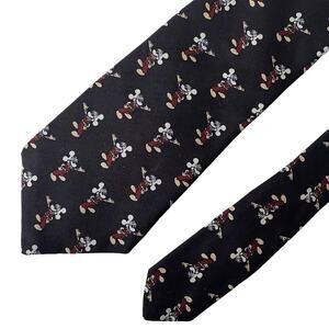 Mickey Mouse Tie by Cervantes Mickey Mouse All Over Vintage 1970s Brown EUC
